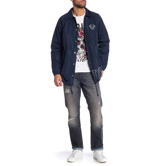 True Religion Distressed Slim Fit Jeans Mens Sz 31
          
      NWT