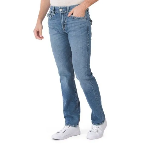New - TRUE RELIGION Ricky Flap Big T Jeans BEACH Men | 36
          
      NWT