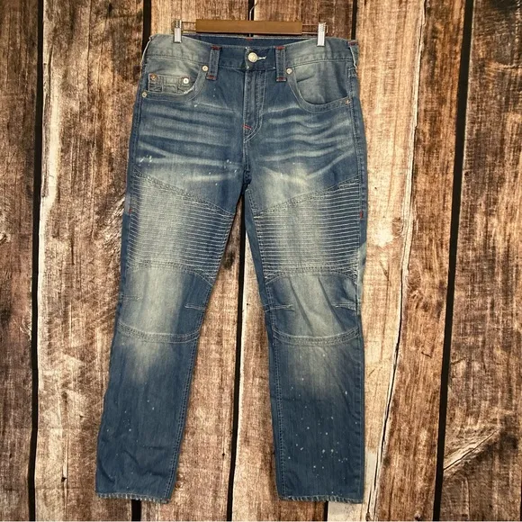 True Religion slim Moto jeans
