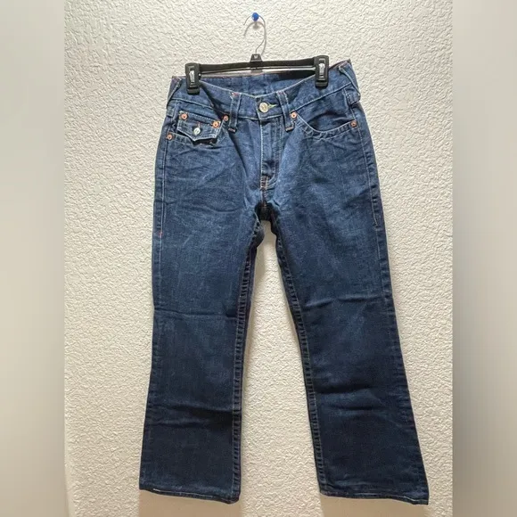 True Religion Billy Mens Embroidered Dragon jeans. Size 32 x 33. Like New.