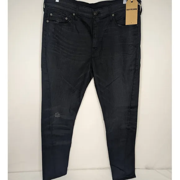 NWT Men's MICK Slouchy Skinny Fit Stretch Jeans Made in USA Dark Navy 38x32
          
      NWT
