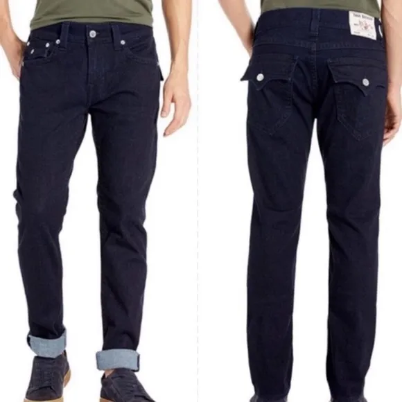 True Religion Rocco Flap Pocket Skinny Dark Wash Jeans Size 27
          
      NWT