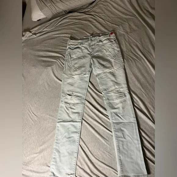 True Religion Rocco Moto stitch relaxed skinny jeans