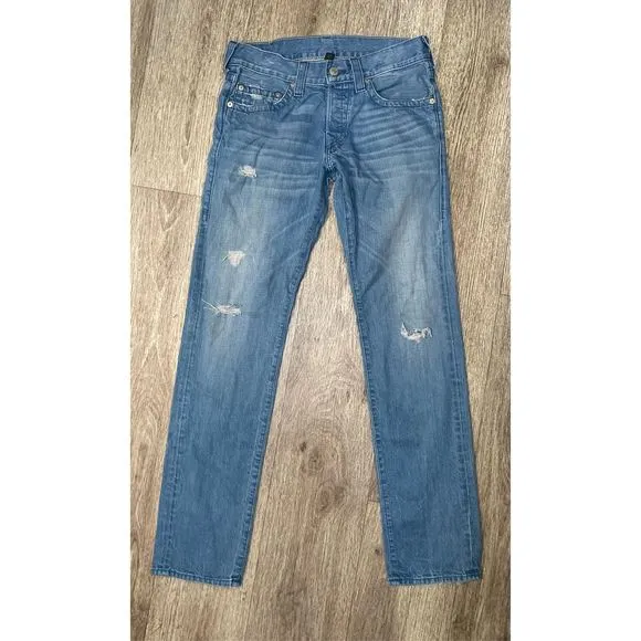 True Religion distressed denim jeans size 31