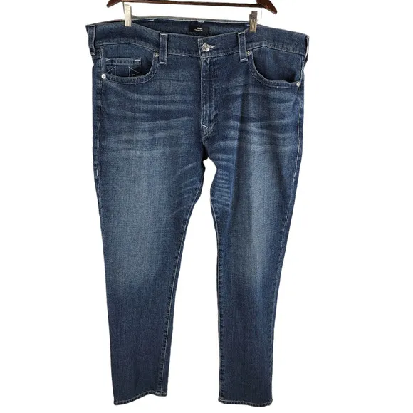 NEW True Religion Geno Relaxed Slim Straight Leg Jeans Blue Size 44
          
      NWT