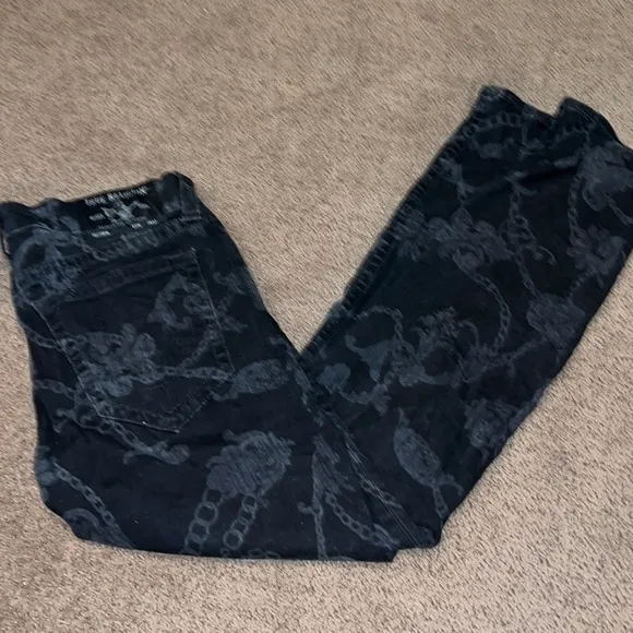 BOGO free sale❤️True Religion Geno men's black print jeans size 32/32‎