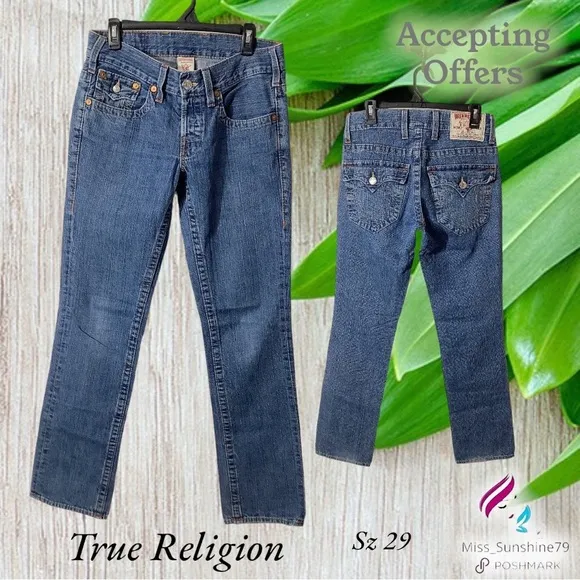 True Religion - Sz 29 - NATHAN straight leg Jeans