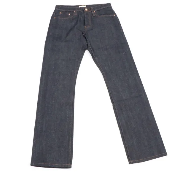 Unbranded Brand 11 Oz Selvedge Denim Jeans Black