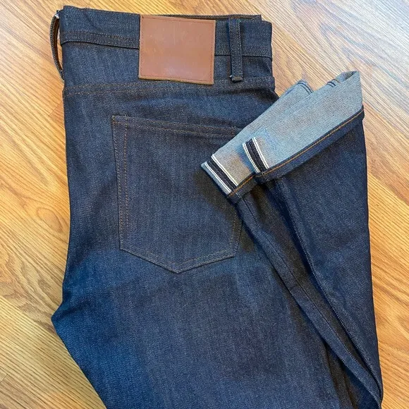 Selvage denim. Brand: Unbranded UB401 tight fit. NWOT