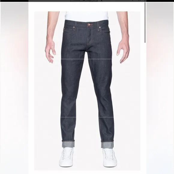 Brand : Unbranded | Style: UB422 tight fit stretch selvedge | Color : Blue