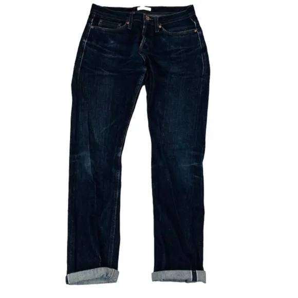 Unbranded Brand UB201 Dk Wash Blue 14.5 oz Selvedge Jeans Mens Size 31X33