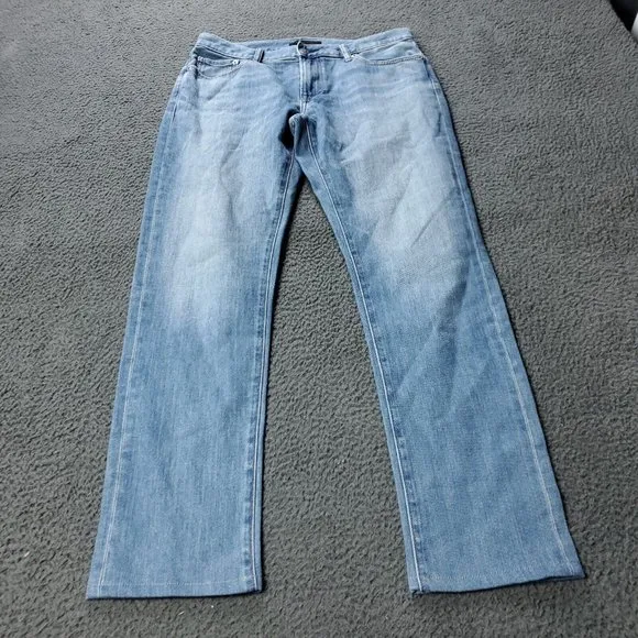 UNIQLO Stretch Denim Jeans Blue Cotton Spandex Mens Size 32x31