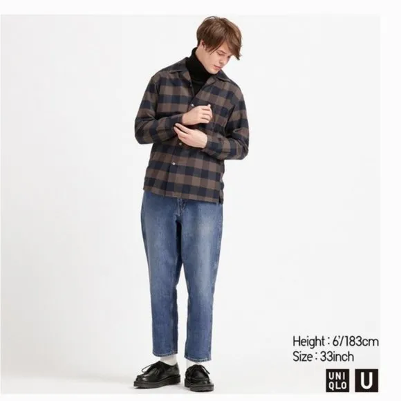 UNIQLO U WIDE-FIT TAPERED JEANS SIZE 31