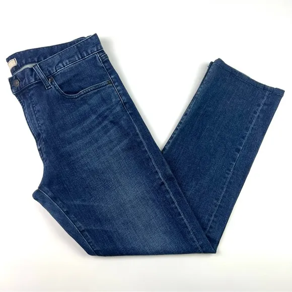 Uniqlo Slim Straight Leg Jeans Mens Size 34 Dark Blue
