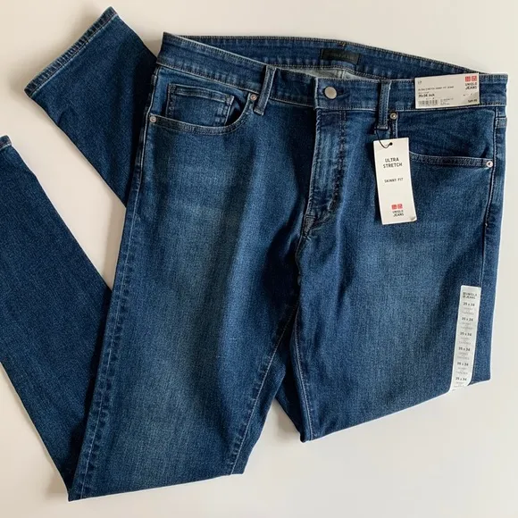NWT Uniqlo ultra stretch skinny fit jeans 35x34 inch
          
      NWT