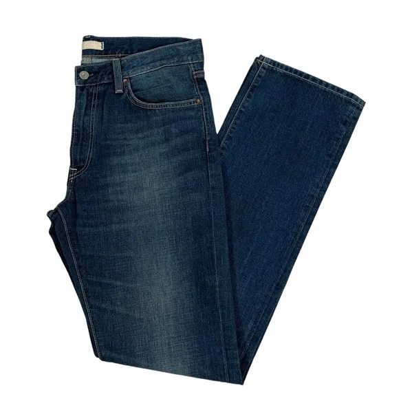 Uniqlo Men’s Blue Slim Straight Denim Jeans Size 32x 34