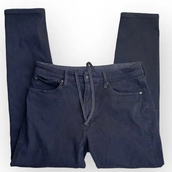 UNIQLO EZY ULTRA STRETCH JEANS SLIM TAPERED BLACK WAIST 30-33” INSEAM 32 SIZE M