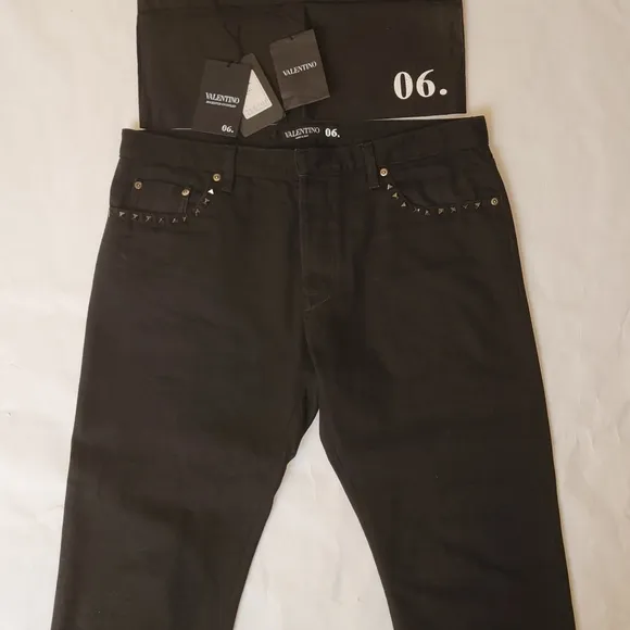 Valentino Rockstud Jeans Black