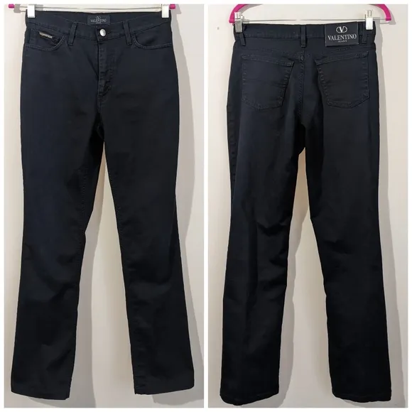 Valentino Large Logo Patch Jeans