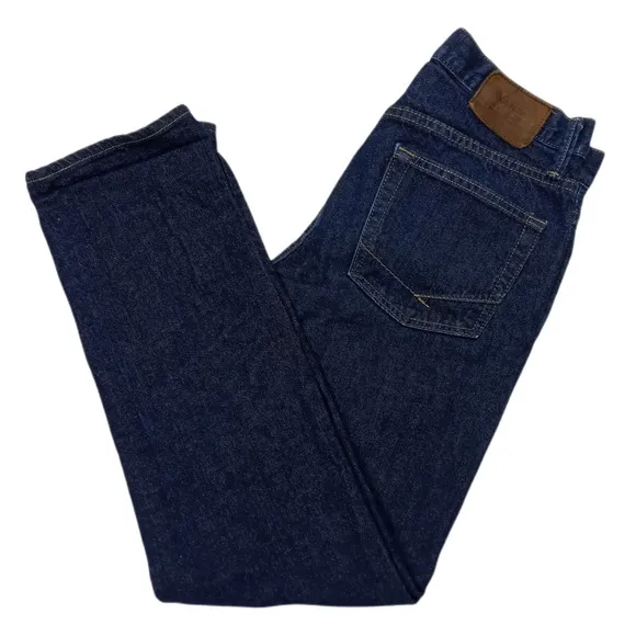 Vans Men's V16 Slim Blue Denim Jeans Dark Wash Straight Leg Size 31x30