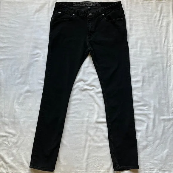Vans Black Denim Stretch Straight Fit Jeans