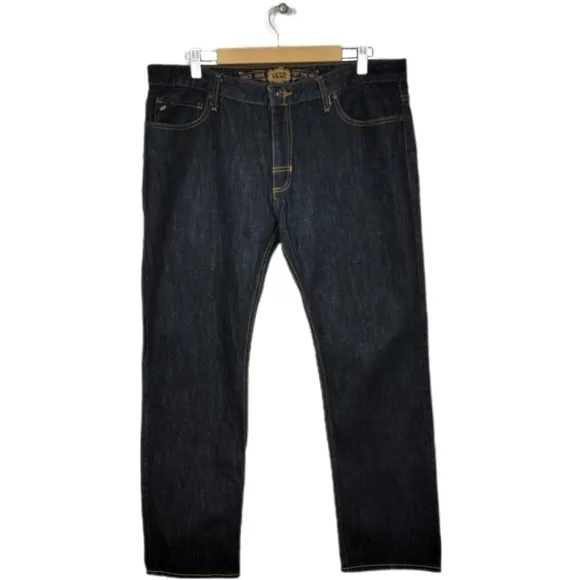 VANS Straight Leg Darkwash Jeans 36×30