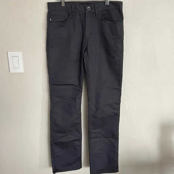 VANS "Off the Wall" Dark Gray Straight Jeans, Size 28