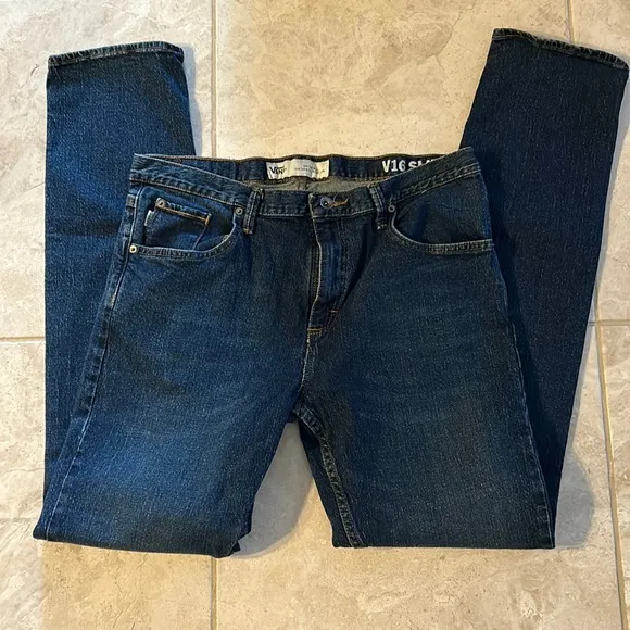 Vans V16 Slim Men’s Dark Wash Jeans 34x34