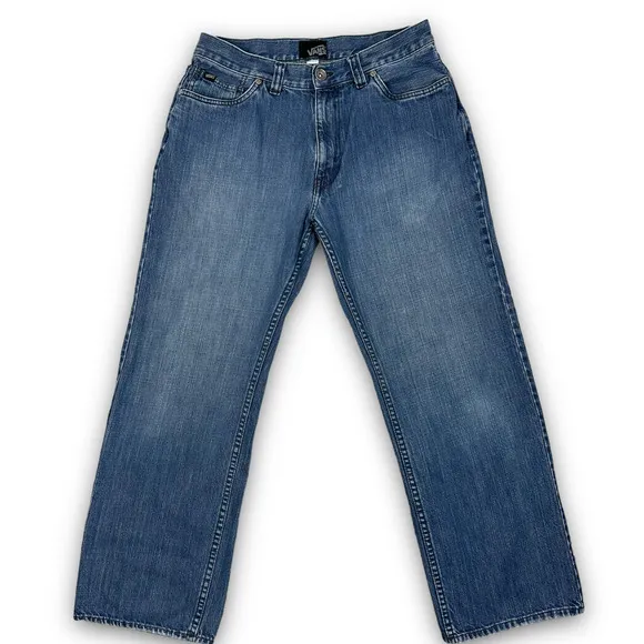 Vans Mens Jeans Straight Leg Medium Wash 32x30