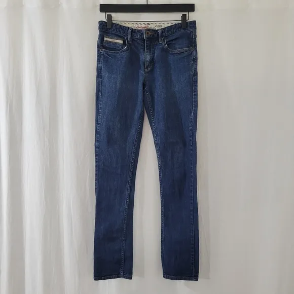 Vans Blue Medium Wash Skinny Jeans Men's Size 30X32
