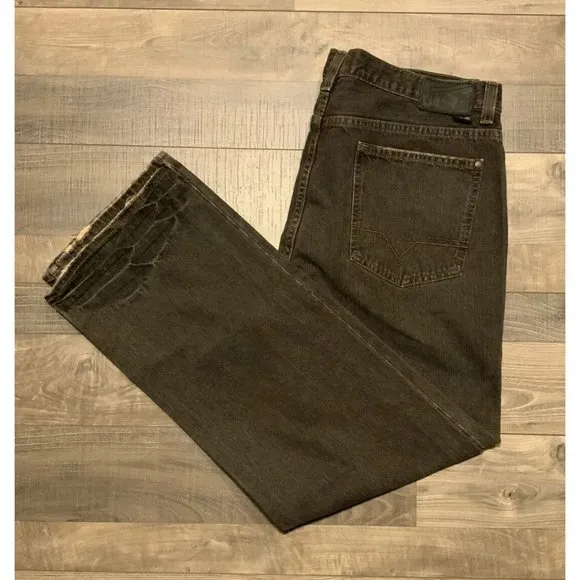 Vans Vintage Charcoal Denim Men's Skater Jeans Size 36x30(32) *See Pics
