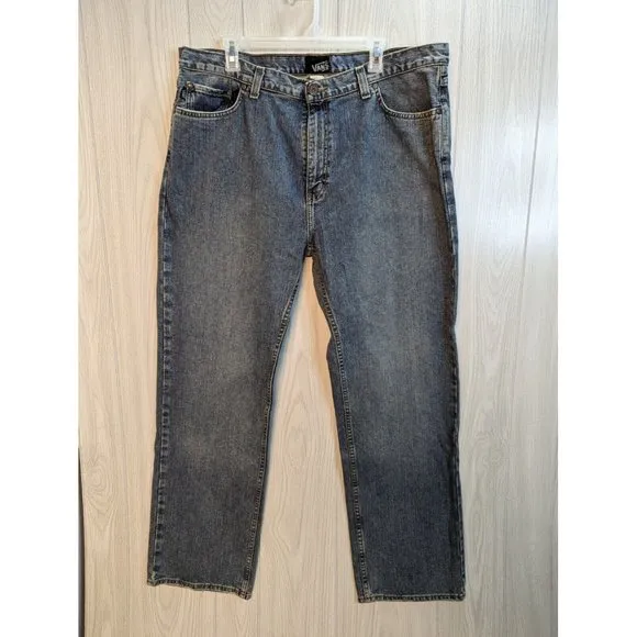 Vans Jeans Mens 38 Blue Denim 12" Rise Straight Leg Skater 38x32