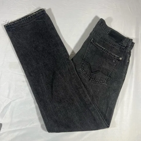 Vans Vintage Black Jeans Denim 33x33 Relaxed Fit Skater Y2K Streetwear Baggy