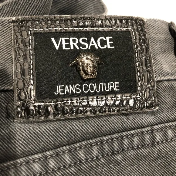 Versace Jeans Couture Grey Relaxed Fit Denim