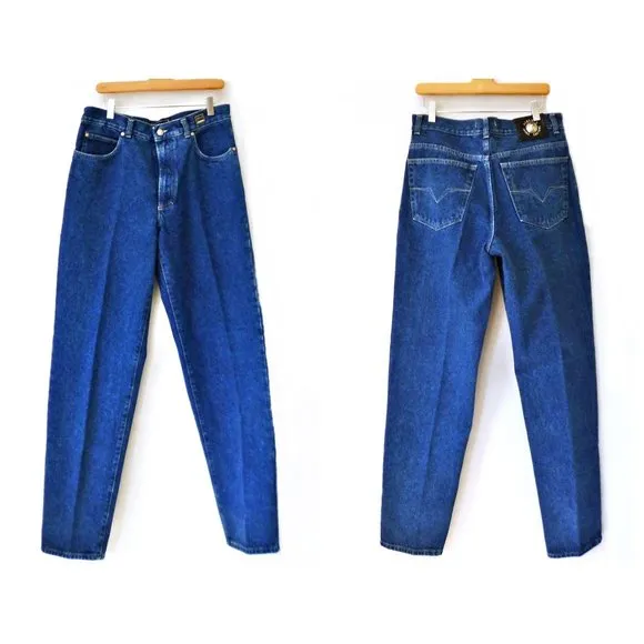 Versace Jeans Couture Blue Jeans Vintage 90s Size Medium 32 x 34