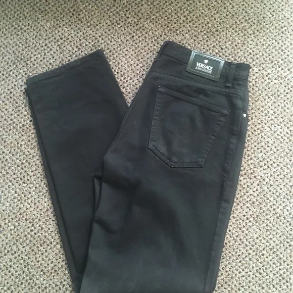 Versace couture jeans black men’s jeans 35 cotton made in Italy 17