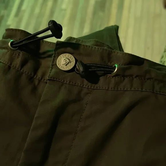 Versace dark green slacks