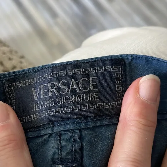 Versace wide leg madusa slacks
