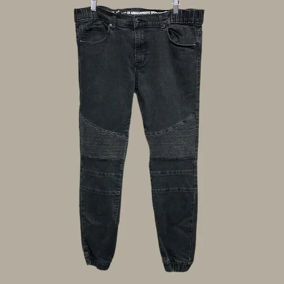 Versace V19-69 Abbigliamento Sportivo SRL Milano Italia Black Slim Jeans 34x32