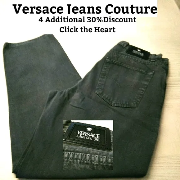 Versace, Slate Colored Jeans Sz 36-50