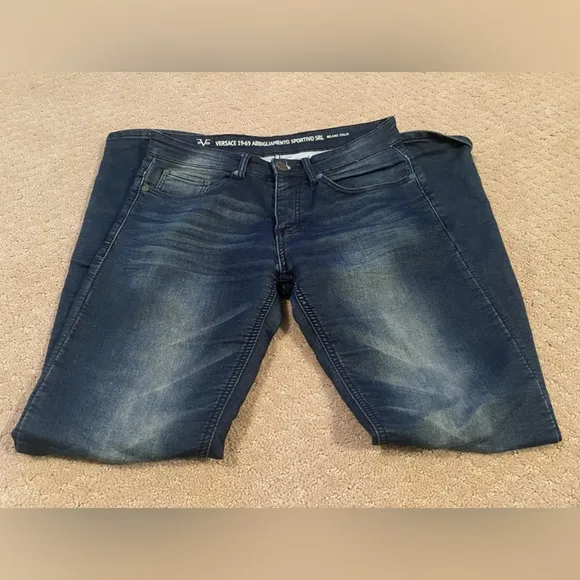 𝅺Men’s Versace 19-69 Abbigliamento Sportivo SRL Jeans Milano Size 30x32. 5