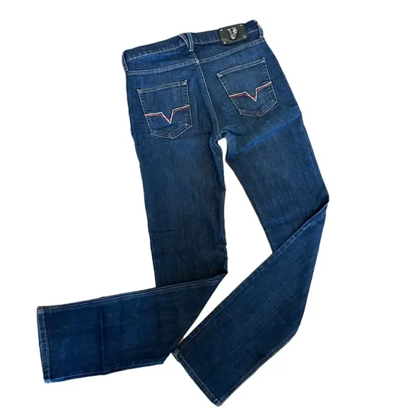 Versace Mens Regular Fit Jeans Dark Wash 30x34