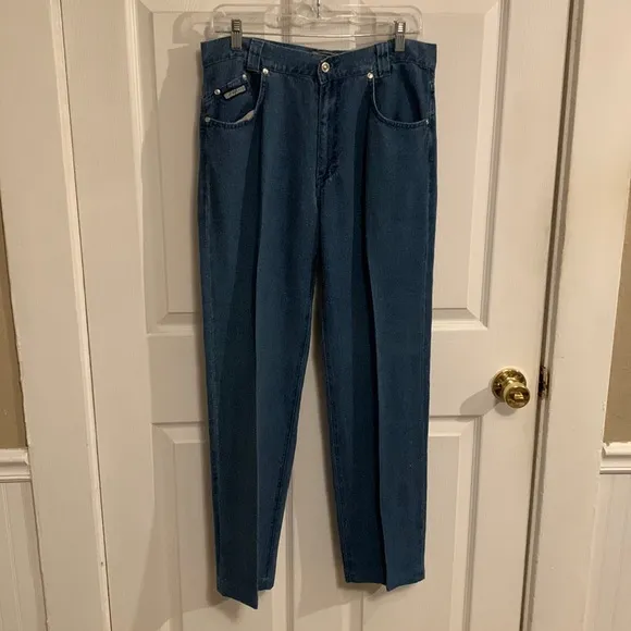 Vintage Versace Classic V 2 100% Flax Linen Men Jeans