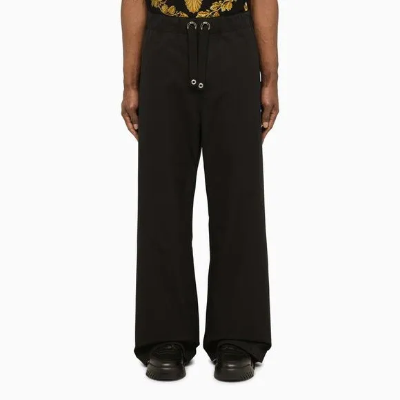 Versace Black trousers with drawstring
          
      NWT