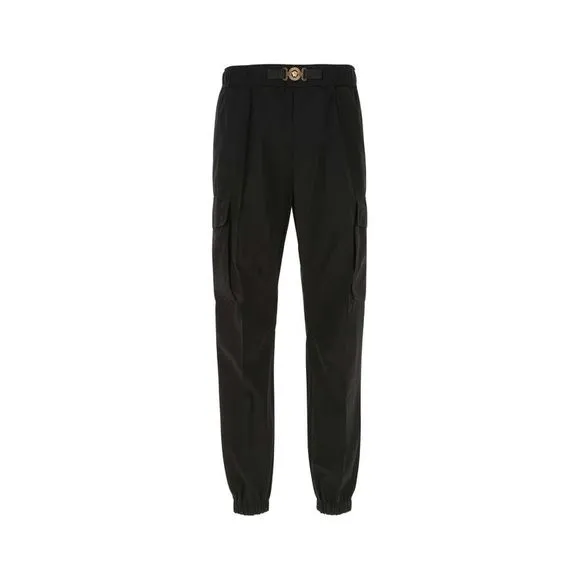 VERSACE Black cotton cargo pant
          
      NWT