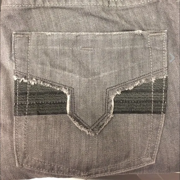 Vigoss Grey Straight Leg Denim Material Pocket
          
      Boutique