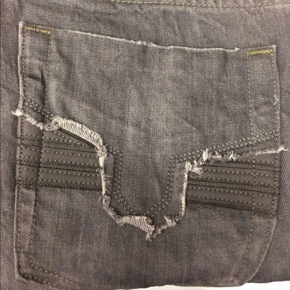 Vigoss Grey Denim with Faux Leather Pocket
          
      Boutique