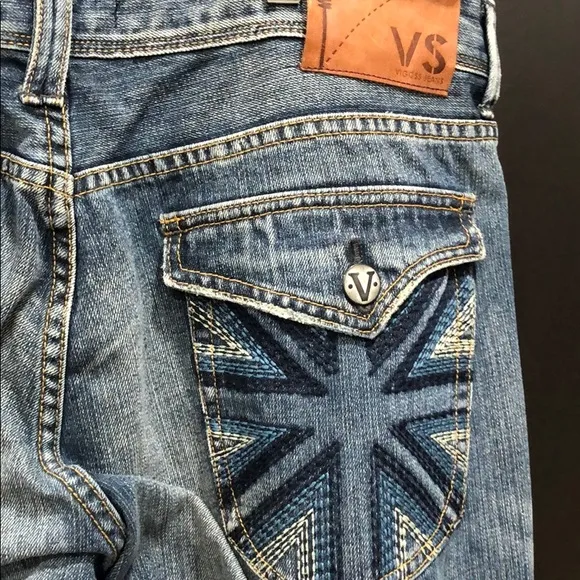 Men’s Vigoss Distressed Blue Stitch Pocket Detail
          
      Boutique