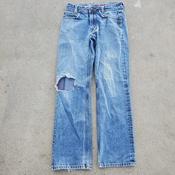 Vigoss Distressed Straight Jeans 32x30