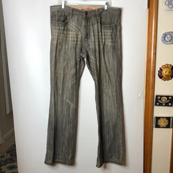 Vigoss Studio Men's "Victor" Boot Cut Cotton Denim Jeans Pants Waist 36
